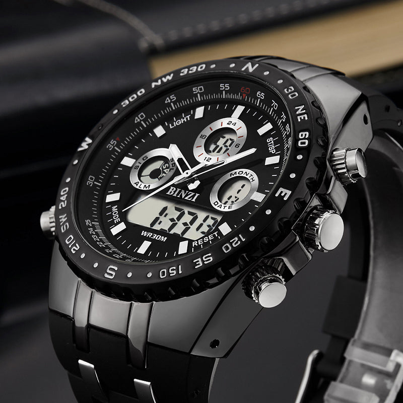Relojes de alta calidad con doble pantalla para hombre