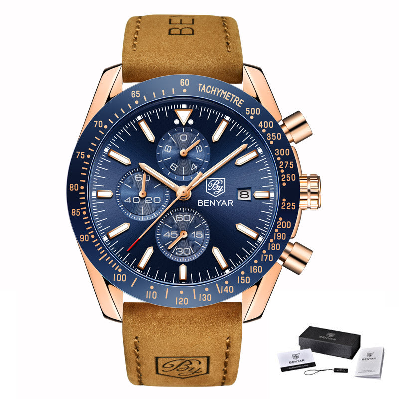 Relojes de lujo de cuero para hombre