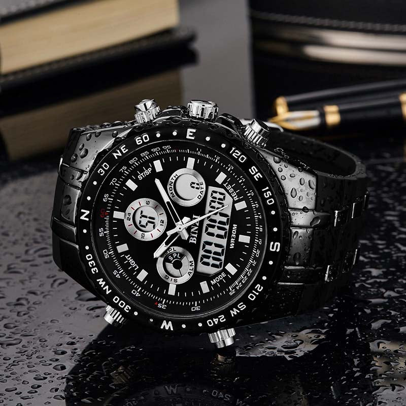 Relojes de alta calidad con doble pantalla para hombre