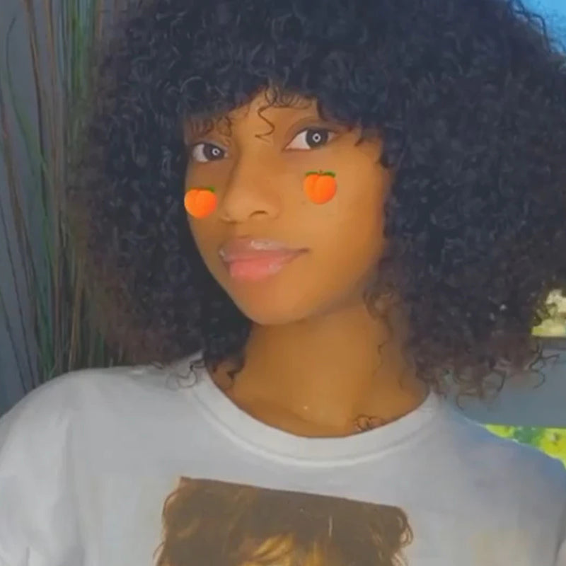 Curly Short Human Hair Wig