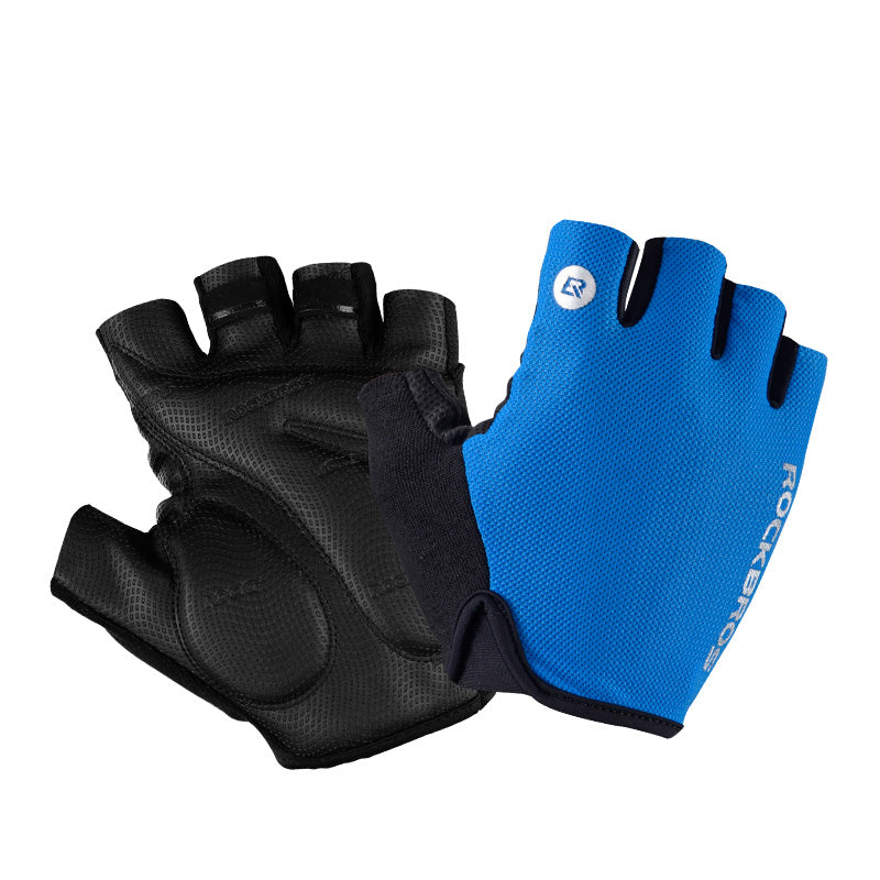 Guantes de ciclismo antideslizantes y a prueba de golpes de medio dedo para unisex