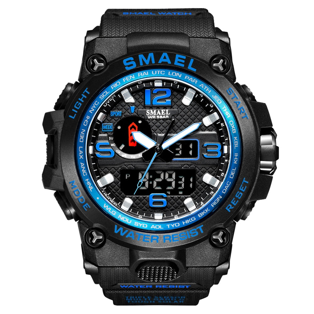 Relojes deportivos resistentes para hombre con pantalla digital y analógica