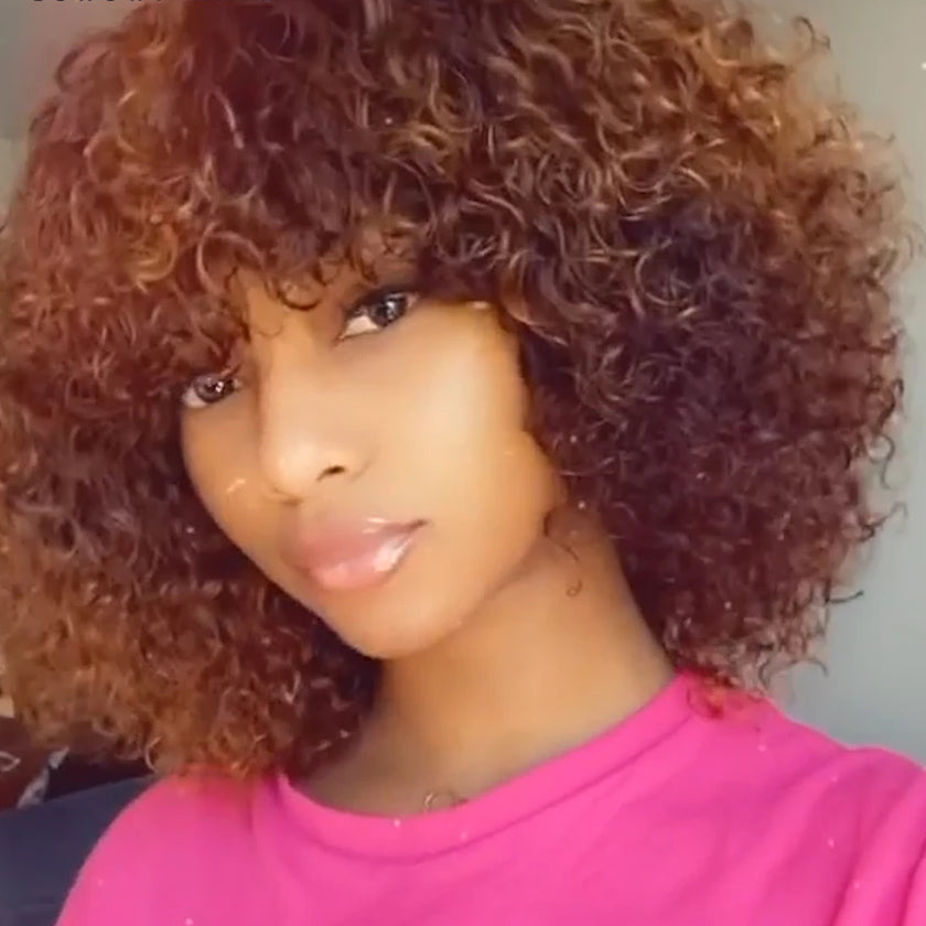 Curly Short Human Hair Wig