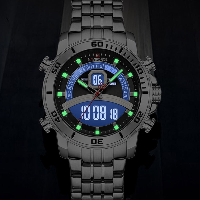 Relojes tácticos de acero inoxidable para hombre