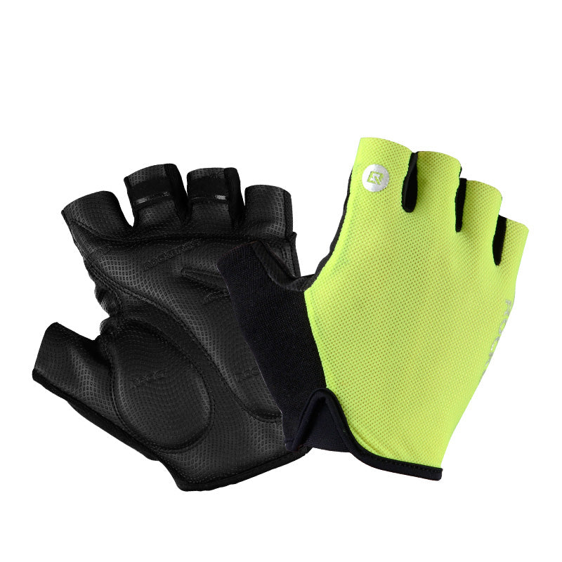 Guantes de ciclismo antideslizantes y a prueba de golpes de medio dedo para unisex