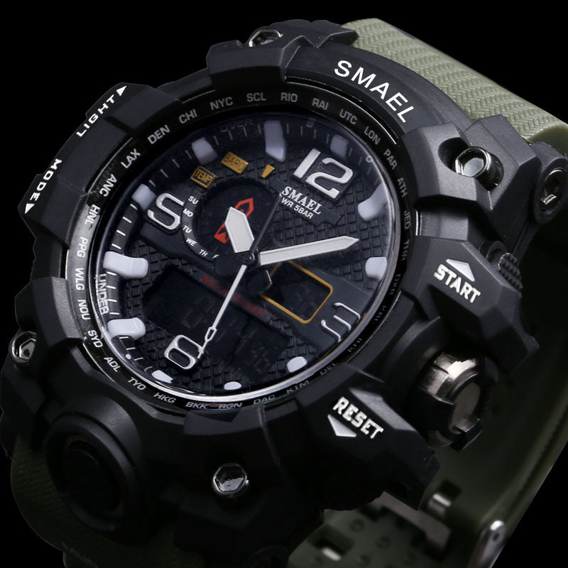 Relojes deportivos resistentes para hombre con pantalla digital y analógica