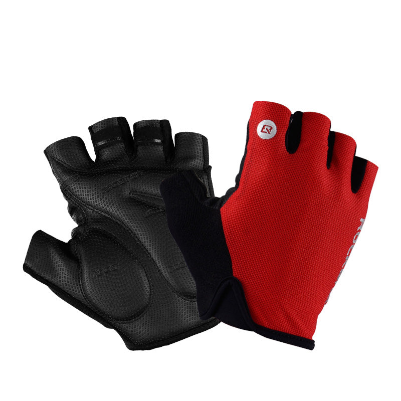 Guantes de ciclismo antideslizantes y a prueba de golpes de medio dedo para unisex